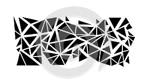 Dynamic Triangular Abstract Pattern Digital Background, vector design Generative AI