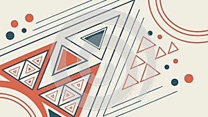 Dynamic Triangular Abstract Pattern. Modern Geometric Graphic Design. vector design Generative AI