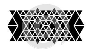 Dynamic Triangular Geometric Abstract Pattern, vector design Generative AI