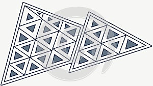 Dynamic Triangular Geometric Pattern, Abstract Modern Design, vector design Generative AI