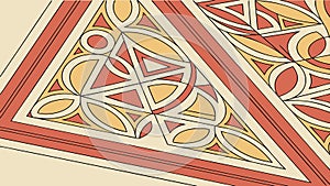 Dynamic Triangular Geometric Pattern for Art, vector design Generative AI