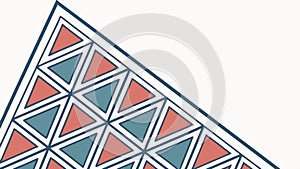 Dynamic Triangular Geometric Pattern Background, vector design Generative AI