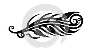 Dynamic Tribal Flame Graphic Element Vector, vector design Generative AI