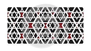 Dynamic Tribal Geometric Pattern Abstract Background Design, vector design Generative AI