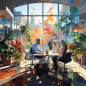 Dynamic Unity: Abstract Teamwork Growth