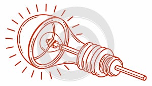 Exploding Light Bulb Bright Idea Innovation Vector, vector design Generative AI