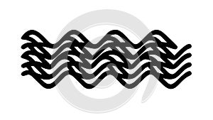 Intersecting Wavy Lines Pattern for Dynamic Abstract Backgrounds, vector design Generative AI