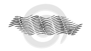 Dynamic Wavy Parallel Lines Texture Vector, vector design Generative AI