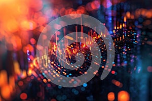 A dynamic visual concept of finance,crypto concept