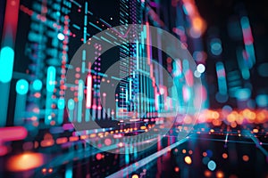 A dynamic visual concept of finance,crypto concept