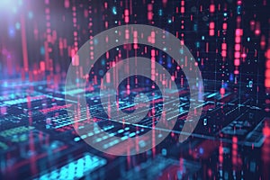 A dynamic visual concept of finance,crypto concept