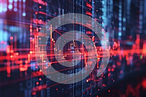 A dynamic visual concept of finance,crypto concept