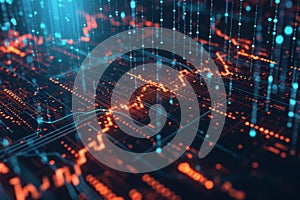 A dynamic visual concept of finance,crypto concept