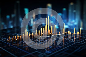 Dynamic visual representation of business and stock market trends and patterns