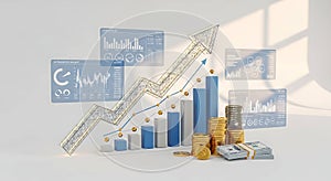 Exponential business growth and data analysis success