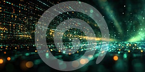 Dynamic visualization of digital data streams creating a vibrant network in a virtual environment
