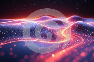 Dynamic Visualization of Quantum Physics with Particles and Wavefunctions in Space