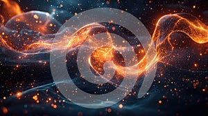 Dynamic Visualization of Quantum Physics with Particles and Wavefunctions in Space