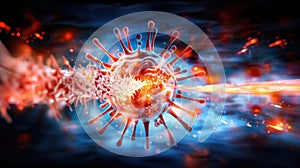 Dynamic visualization of viral infection and immune response