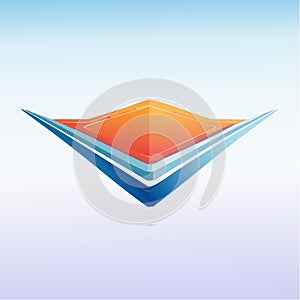 Dynamic VShaped Abstract Emblem