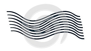 Dynamic Wavy Parallel Lines Abstract Motion Graphic Vector, vector design Generative AI