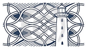 Dynamic Weave Abstract Geometric Pattern, vector design Generative AI