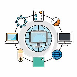 A dynamic web programming concept showcasing code, interfaces, and seamless digital interactions,