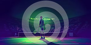 Dynamic Wimbledon Male Tennis Player Wallpaper. Generative AI