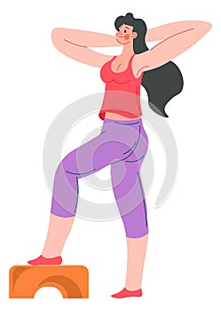 Dynamic workout, sports and fitness and exercises