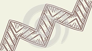 Dynamic Zigzag Geometric Pattern Abstract Background Vector, vector design Generative AI