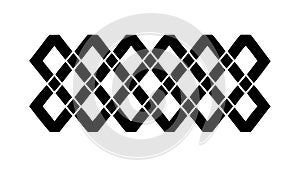 Dynamic Zigzag Interconnected Pattern Movement, vector design Generative AI