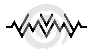 Dynamic Zigzag Line Pattern, Abstract Rhythmic Design Element, vector design Generative AI