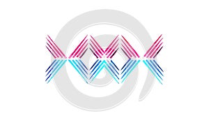 Dynamic Zigzag Lines: Abstract Energetic Pattern, vector design Generative AI