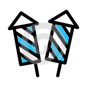 Dynamite, explosionfill vector icon which can easily modify or edit