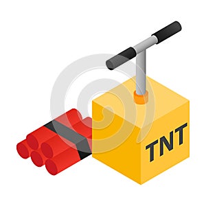 Dynamite isometric 3d icon