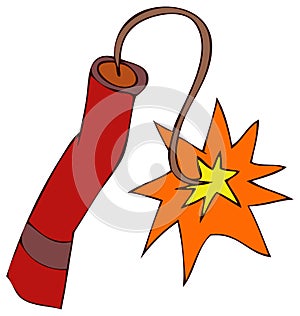 Dynamite Stick Vector Illustration. photo