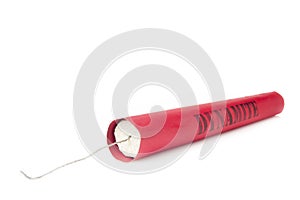 Dynamite stick on a white background