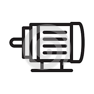 Dynamo vector thin    line icon photo