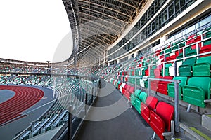 Dynamo Stadium after reconstruction before the I I European Games in 2019