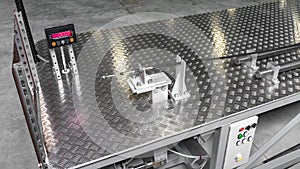 A dynamometer for testing brake cables in production.