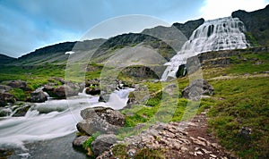 Dynjandi water fall or the bridal veil