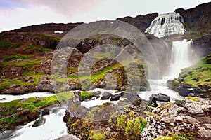 Dynjandi water fall or the bridal veil