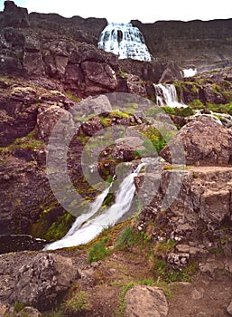 Dynjandi water fall or the bridal veil