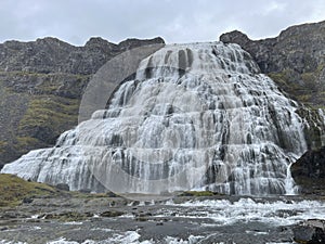 Dynjandi waterfall in Iceland