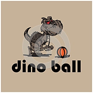 Dyno ball illustration cartoon character