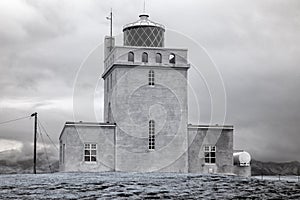 Dyrholaey Iceland Lighthouse in Infrared