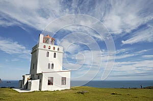 Dyrholaey lighthouse, Iceland photo