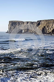 Dyrholaey natural arch Iceland