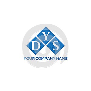 DYS letter logo design on white background. DYS creative initials letter logo concept. DYS letter design