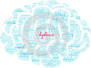 Dyslexic Brain Word Cloud